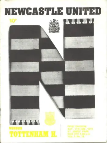 Spurs v Newcastle United (11 Jan 1975) Programme