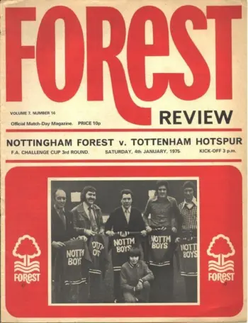Spurs v Nottingham Forest (04 Jan 1975) Programme