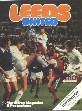 Spurs v Leeds United (04 Dec 1974) Programme