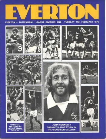 Spurs v Everton FC (24 Feb 1976) Programme