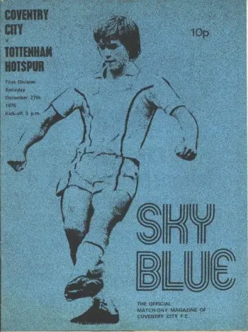 Spurs v Coventry City (27 Dec 1975) Programme