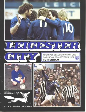 Spurs v Leicester City (25 Oct 1975) Programme