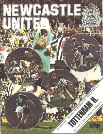 Spurs v Newcastle United (04 Oct 1975) Programme