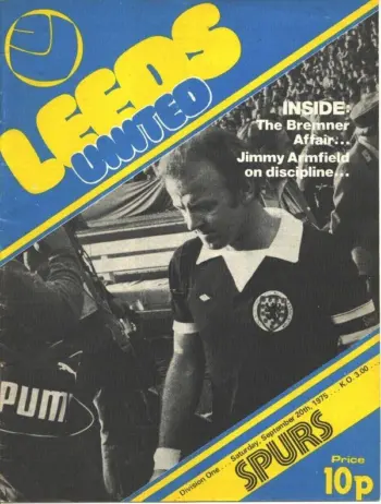 Spurs v Leeds United (20 Sep 1975) Programme