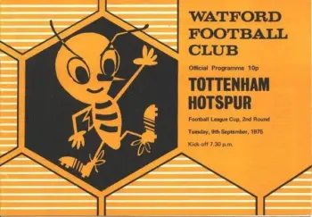 Spurs v Watford FC (09 Sep 1975) Programme