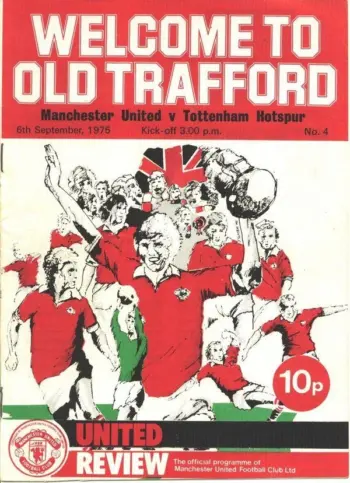 Spurs v Manchester United (06 Sep 1975) Programme