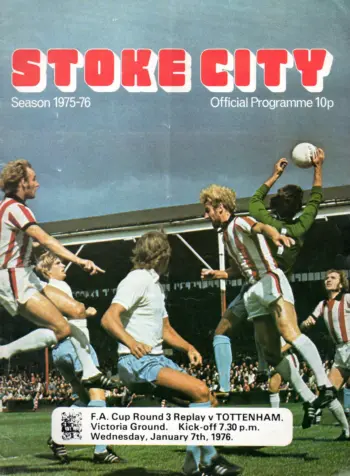 Spurs v Stoke City (24 Jan 1976) Programme