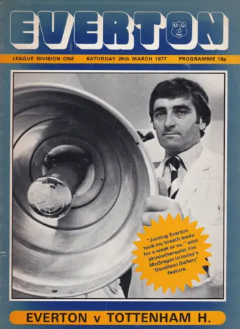 Spurs v Everton FC (26 Mar 1977) Programme