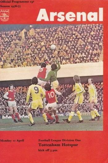 Spurs v Arsenal FC (11 Apr 1977) Programme