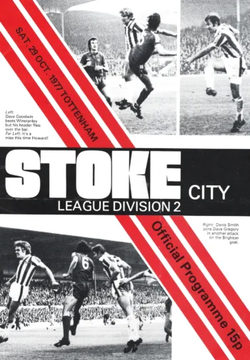 Spurs v Stoke City (29 Oct 1977) Programme