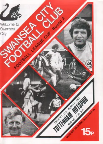Spurs v Swansea City (29 Aug 1978) Programme