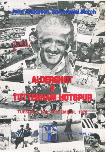 Spurs v Aldershot FC (19 Sep 1978) Programme