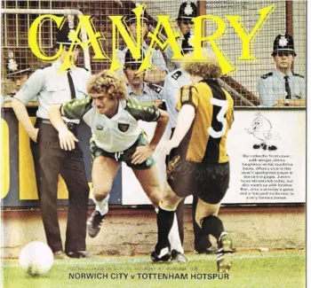 Spurs v Norwich City (04 Nov 1978) Programme