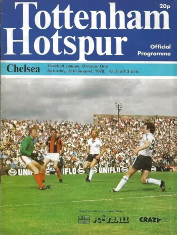 Spurs v Chelsea FC (26 Aug 1978) Programme