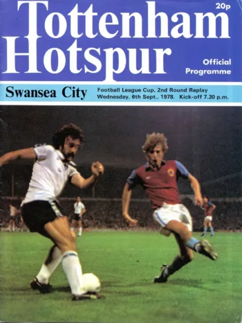 Spurs v Swansea City (06 Sep 1978) Programme