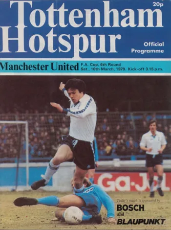 Spurs v Manchester United (10 Mar 1979) Programme