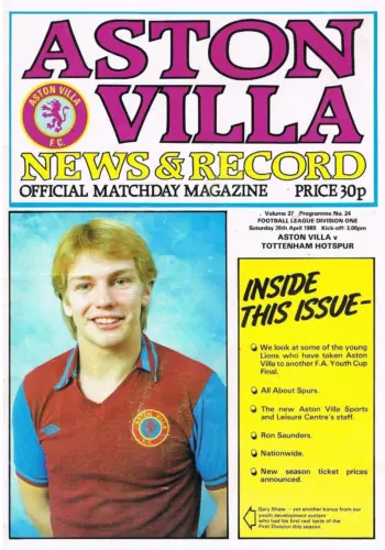 Spurs v Aston Villa (26 Apr 1980) Programme