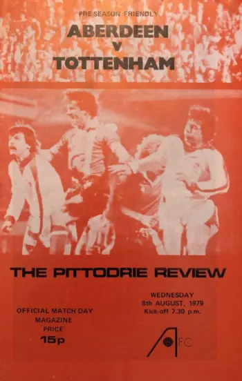 Spurs v Aberdeen FC (08 Aug 1979) Programme