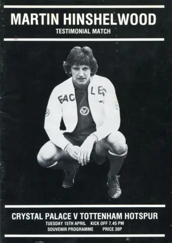 Spurs v Crystal Palace (15 Apr 1980) Programme