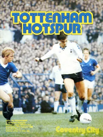 Spurs v Coventry City (27 Feb 1980) Programme