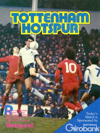 Spurs v Liverpool FC (29 Mar 1980) Programme