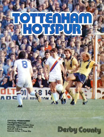 Spurs v Derby County (13 Oct 1979) Programme