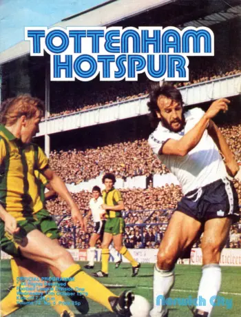 Spurs v Norwich City (10 Oct 1979) Programme
