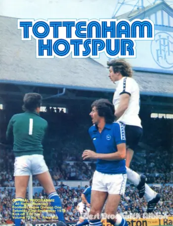Spurs v West Bromwich Albion (22 Sep 1979) Programme