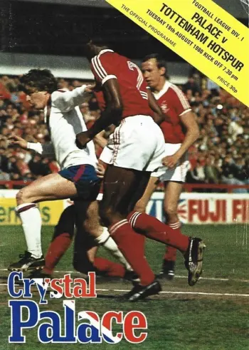 Spurs v Crystal Palace (19 Aug 1980) Programme