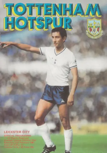 Spurs v Leicester City (21 Feb 1981) Programme