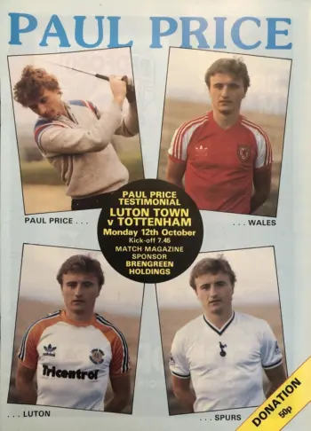 Spurs v Luton Town (12 Oct 1981) Programme