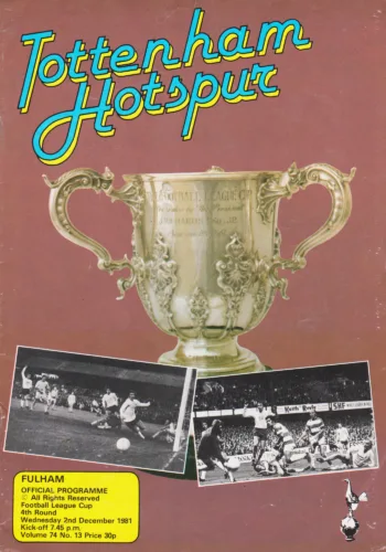 Spurs v Fulham FC (02 Dec 1981) Programme