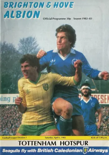 Spurs v Brighton & Hove Albion (02 Apr 1983) Programme