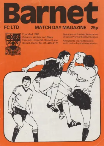 Spurs v Barnet FC (20 Sep 1982) Programme