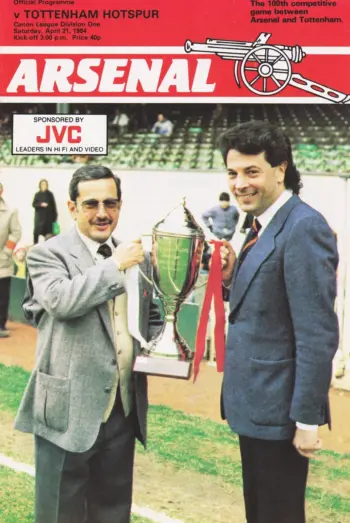 Spurs v Arsenal FC (21 Apr 1984) Programme