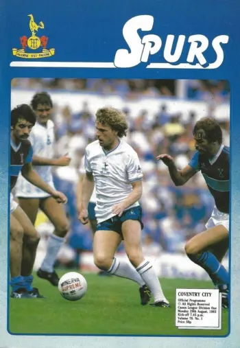 Spurs v Coventry City (29 Aug 1983) Programme