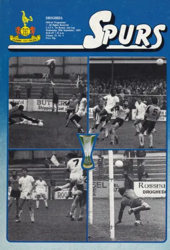 Spurs v Drogheda United (28 Sep 1983) Programme