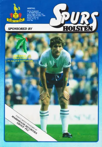 Spurs v Arsenal FC (26 Dec 1983) Programme