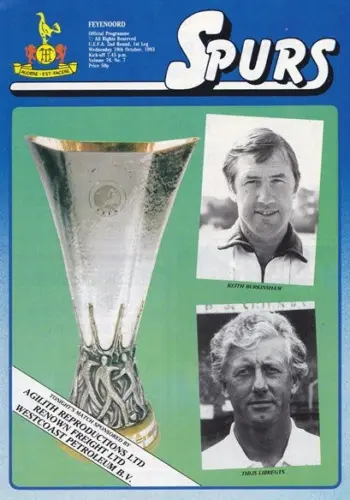 Spurs v Feyenoord (19 Oct 1983) Programme