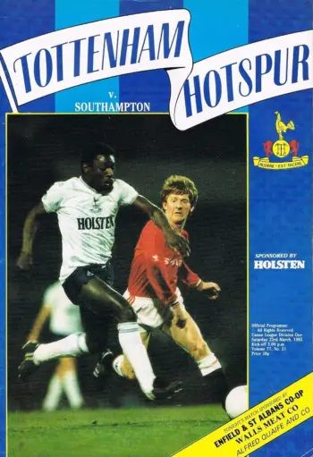 Spurs v Southampton FC (23 Mar 1985) Programme