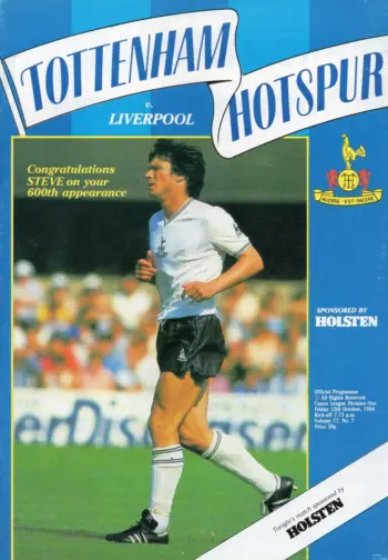 Spurs v Liverpool FC (12 Oct 1984) Programme