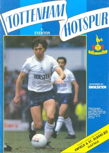 Spurs v Everton FC (03 Apr 1985) Programme