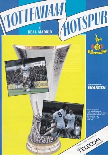 Spurs v Real Madrid (06 Mar 1985) Programme