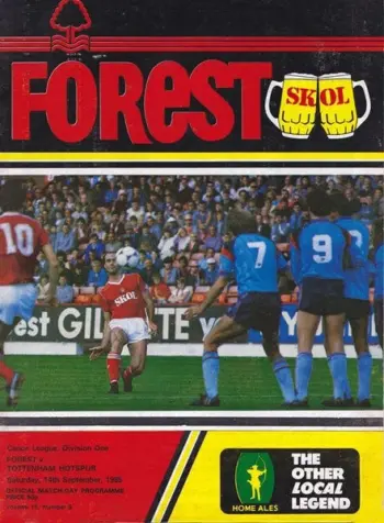 Spurs v Nottingham Forest (14 Sep 1985) Programme