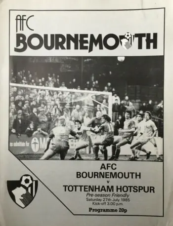 Spurs v AFC Bournemouth (27 Jul 1985) Programme