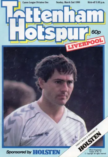Spurs v Liverpool FC (02 Mar 1986) Programme