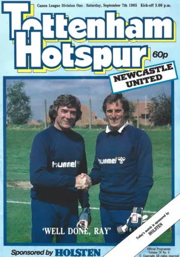 Spurs v Newcastle United (07 Sep 1985) Programme