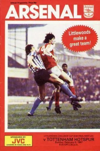 Spurs v Arsenal FC (08 Feb 1987) Programme