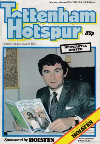 Spurs v Newcastle United (25 Aug 1986) Programme