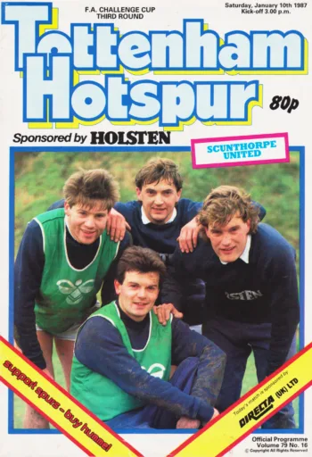 Spurs v Scunthorpe United (10 Jan 1987) Programme